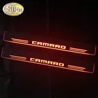 SNCN 2 шт Автомобильный светодиодный дверной порог для Chevrolet Camaro 2010 - 2019 ультра-тонкий акриловый динамический LED Добро пожаловать светильник Накладка для езды на велосипеде