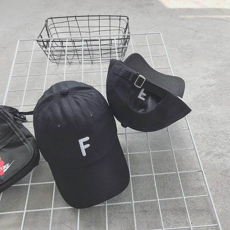 

2021 men's and women's spring new Korean creative embroidered letter cap with curved eaves and dome hat