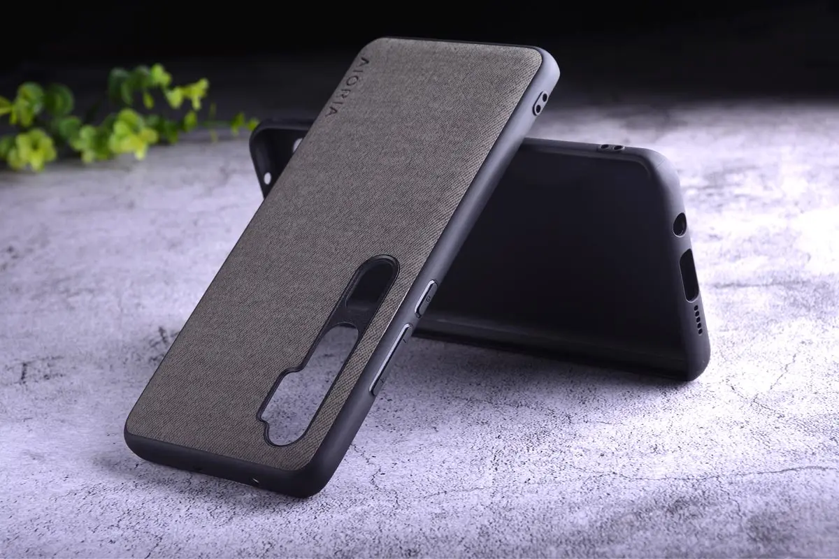 Текстильный чехол для Xiaomi mi note 10 pro, Жесткий ПК+ Мягкий ТПУ+ текстильный кожаный чехол, чехлы для mi note 10 pro