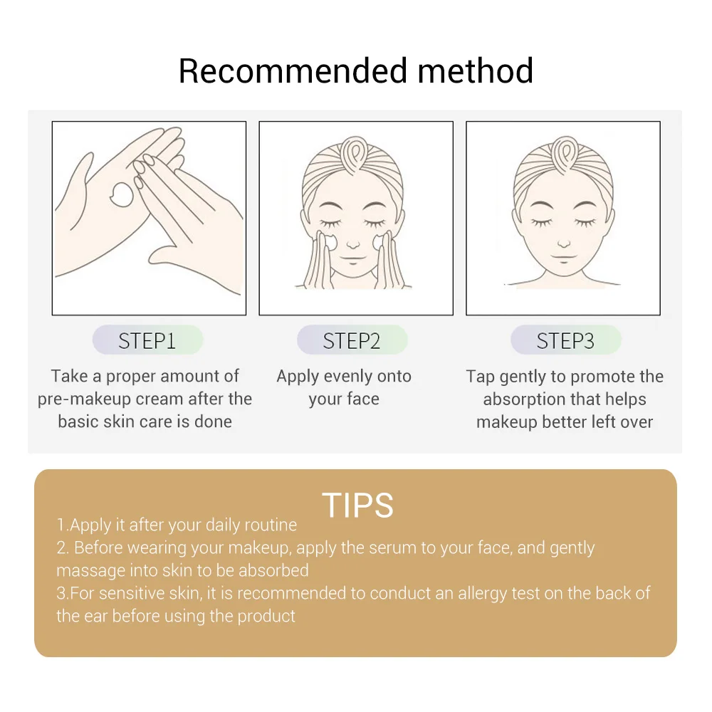 

LANBENA Makeup Base Serum 24k Gold Face Serum Facial Care Foundation Face Primer Pore Minimizer Isolate Radiation Whitening Skin