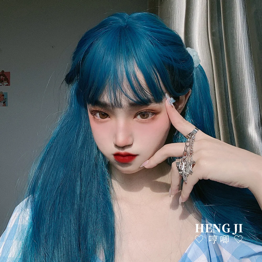 Женские длинные прямые волосы как у интернет-знаменитостей натуральные