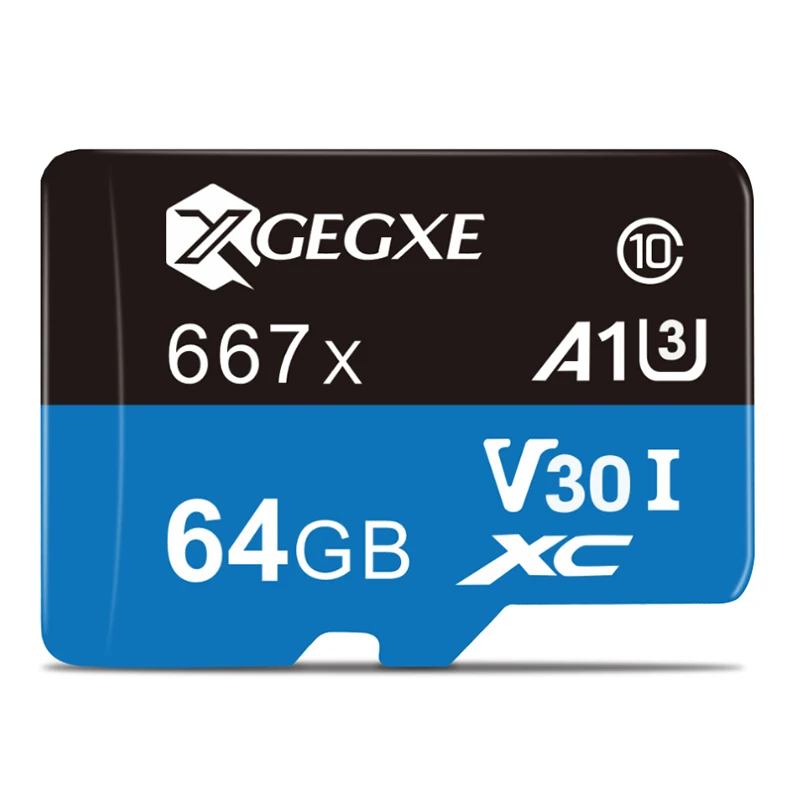 XGEGXE карта памяти 32 ГБ Micro SD 667X 64 Гб C10 128 256 TF для ноутбука|Карты памяти| |