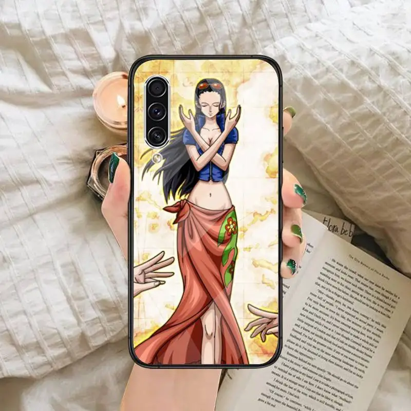 

One Piece Nico Robin Anime Phone Case Tempered glass For Samsung S6 S7 edge S8 S9 S10 e plus note8 9 10 pro