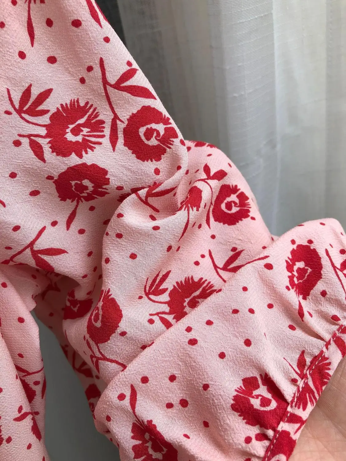 pink Для женщин летние зеленые Цветочный принт Обёрточная бумага платье короткий рукав V шеи свежий длинное платье Новое - Цвет: pink