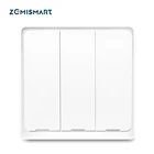Zemismart Tuya Zigbee светильник-переключатель Без нейтрального переключателя 1 2 3 банды прерыватель Alexa Google домашний настенный переключатель Zigbee 220В 240В