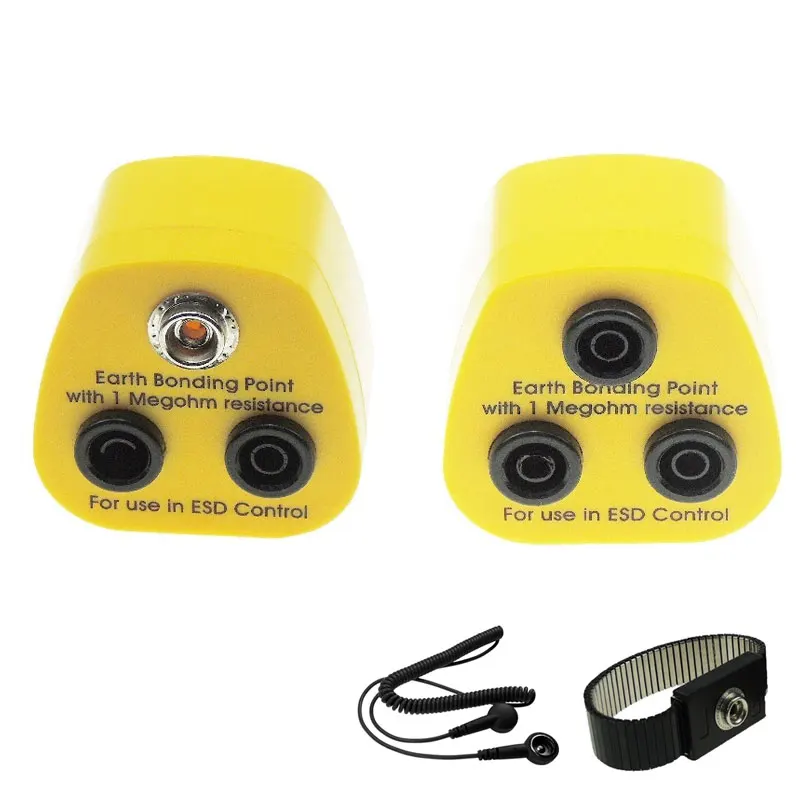 

Металлический заземляющий Регулируемый антистатический ремешок на запястье с ОУР заземляющим гнездом заземляющий заглушка антистатическ...