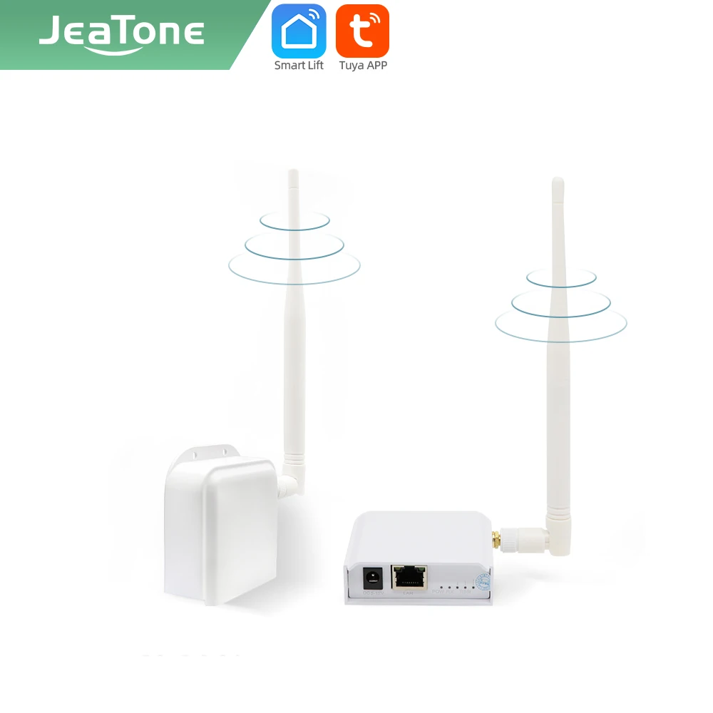 Jeatone WIFI Switch Wireless signal Converter 1KM Long-distance Extensions Videocam intercom/IP camera/NVR/Router/PC Cable CAT56