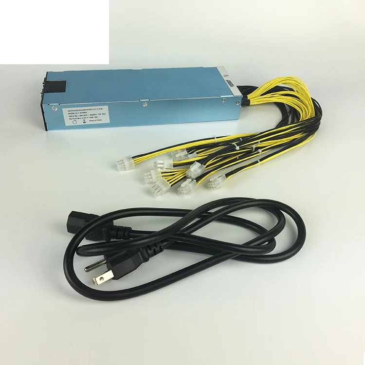 2019 новый блок питания для майнинга 2200 Вт серверной минеральной машины L3 S7 S9 T9 E9 6PIN