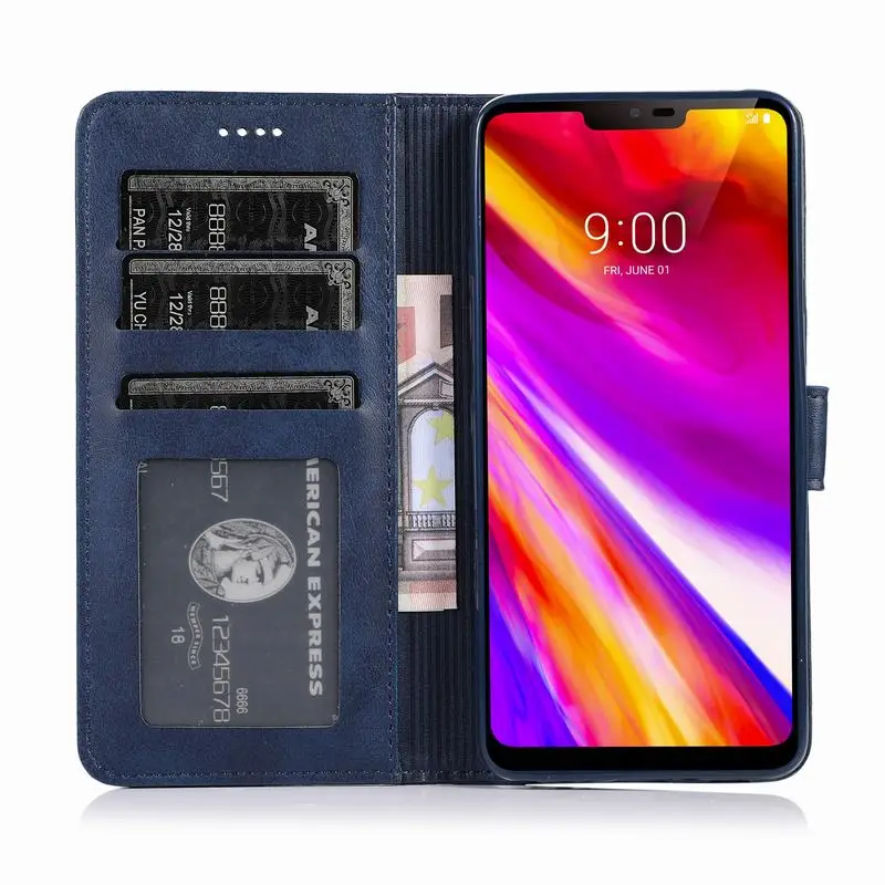 Чехол-Кошелек для LG G7 G8, кожаный флип-чехол для телефона, чехол-книжка для LG K10, чехол-книжка LG K8, роскошный винтажный Чехол-книжка