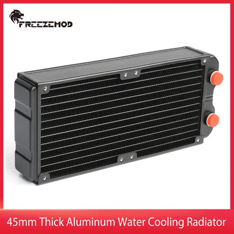 

FREEZEMOD Water Cooling Radiator Thick Aluminum Alloy 45mm G1/4 PC Double Layer Heat Sink For Computer