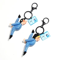 cartoon splits key buckle pendant couple key chain ring bag hanging fashion jewelry key chains gifts for boys