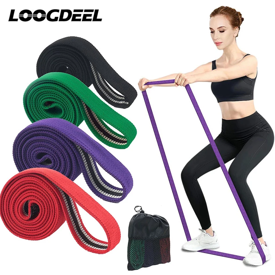 

Long Resistance Bands Elastic Bands For Pullup Assist Stretching Training Booty Hip workout Home Yoga Gym Fitness Equipment