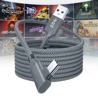 5m charging cable data line for oculus quest 12 link vr headset usb 3 0 type c data transfer type c to usb a cord vr accessorie
