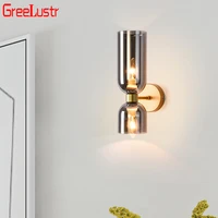 nordic led wall lamps inside glass corridor stairs lighting fixture minimalist%c2%a0aisle%c2%a0beside wall sconce study living room decor
