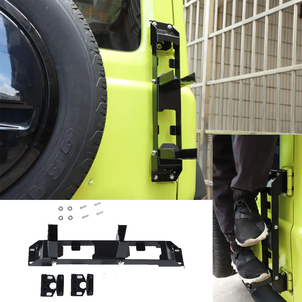 

Железная черная петля для задней двери, педаль для подъема ног, педаль для Suzuki Jimny 2019-2021, внешние автомобильные аксессуары