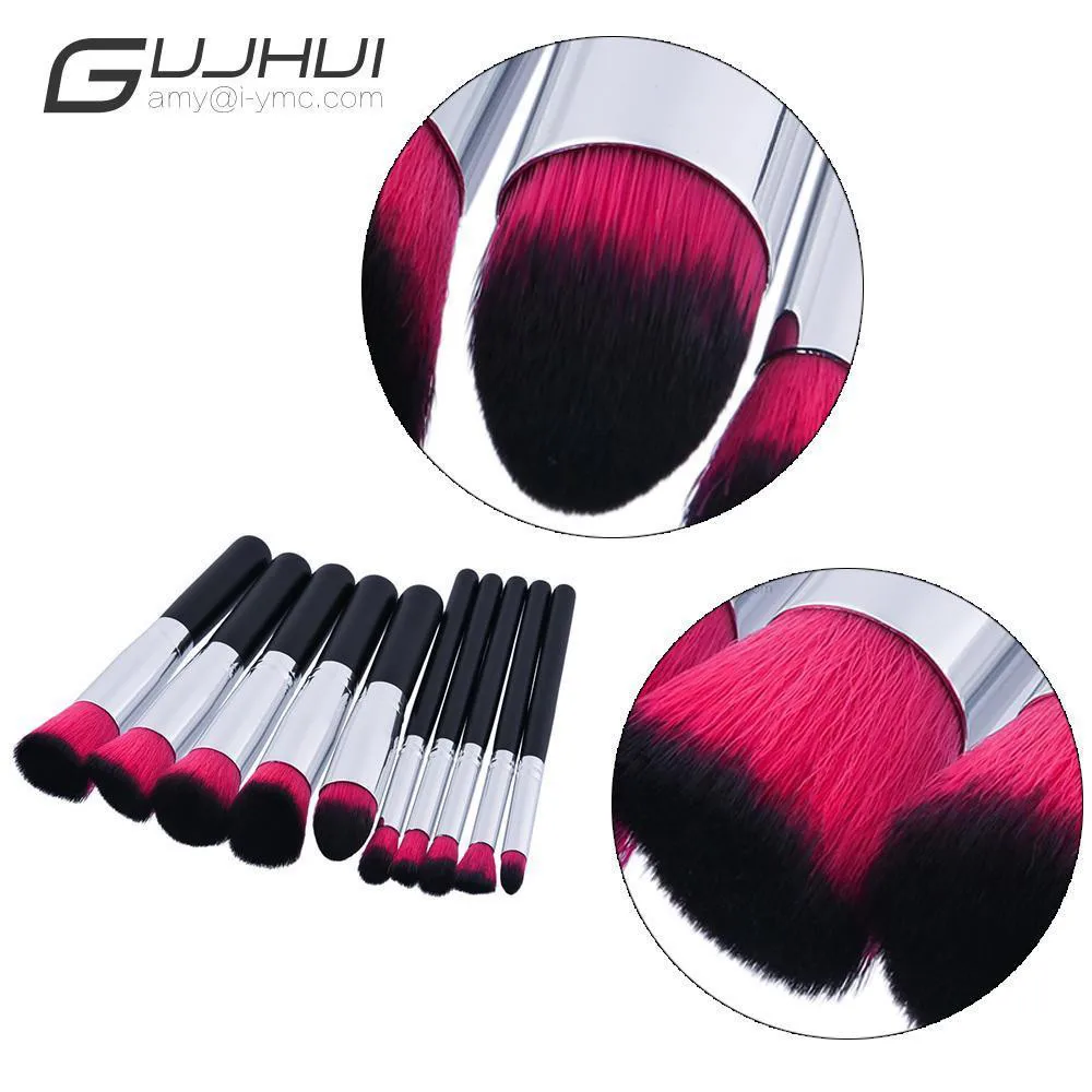 10 шт. нейлоновая Кисть для макияжа Жидкая основа карандаш бровей румяна