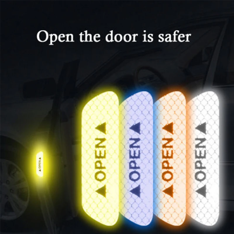 4 шт./компл. авто дверь открытая наклейка Универсальный Безопасность