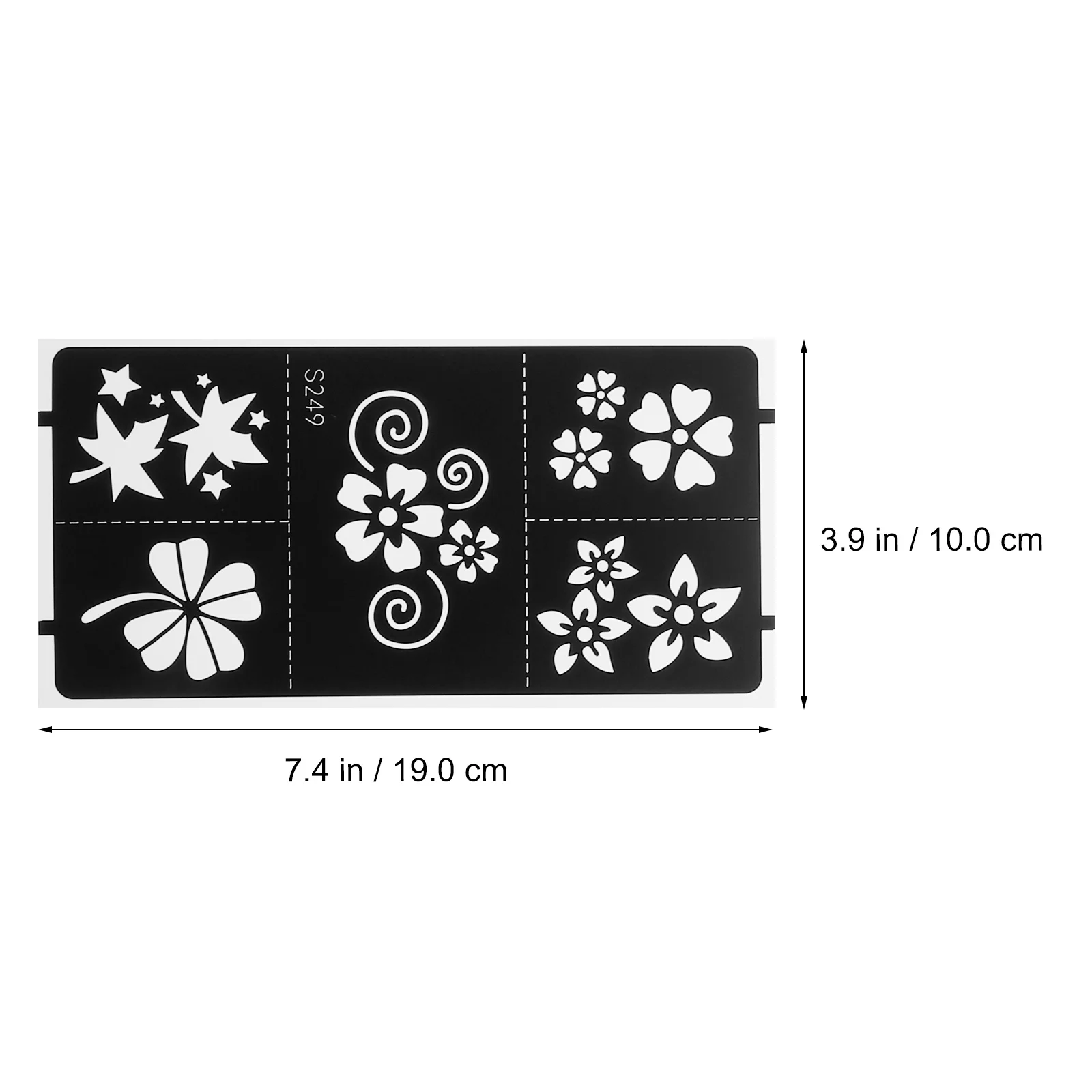 

7PCS Colored Drawing Tattoos Sticker Hollow Temporary Tattoos Stencil Supply