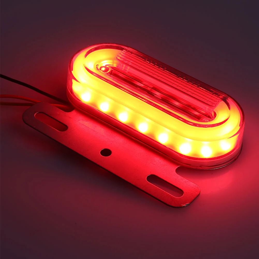 

24V Oval LED Side Marker Lights Warning Lights Flashing Lights for Truck Car Universal Car Accessories