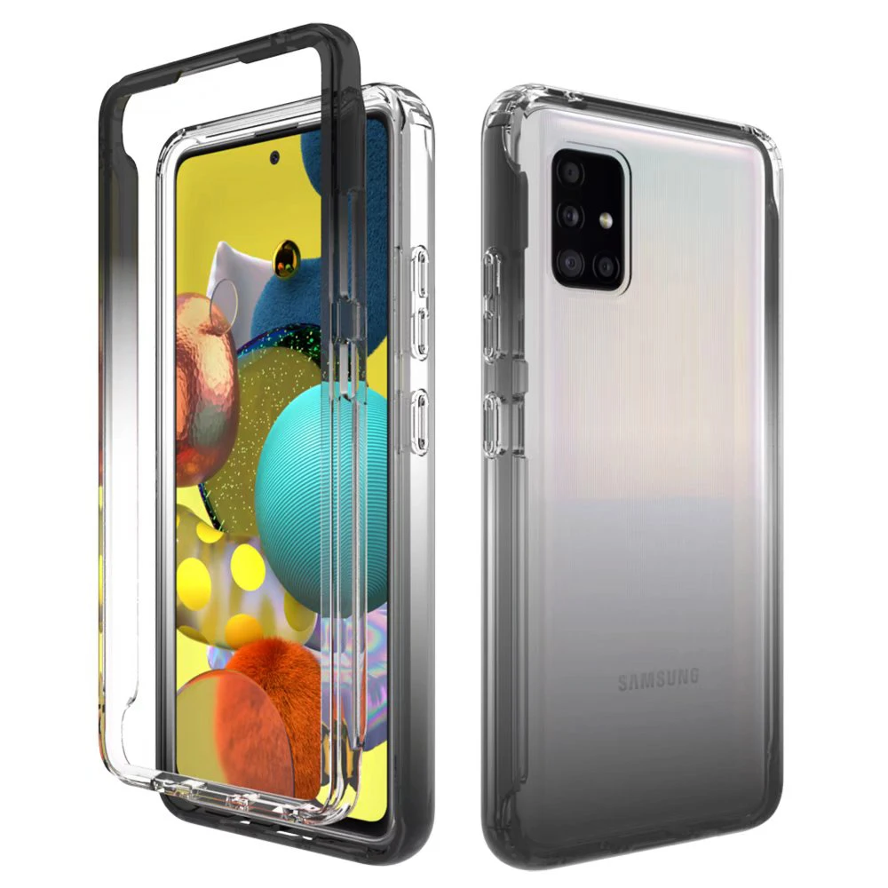 

Гибридный полноразмерный прозрачный градиентный чехол для Samsung Galaxy A51, A71, телефонные чехлы A13, 4G, Противоударная задняя крышка из ТПУ для ...