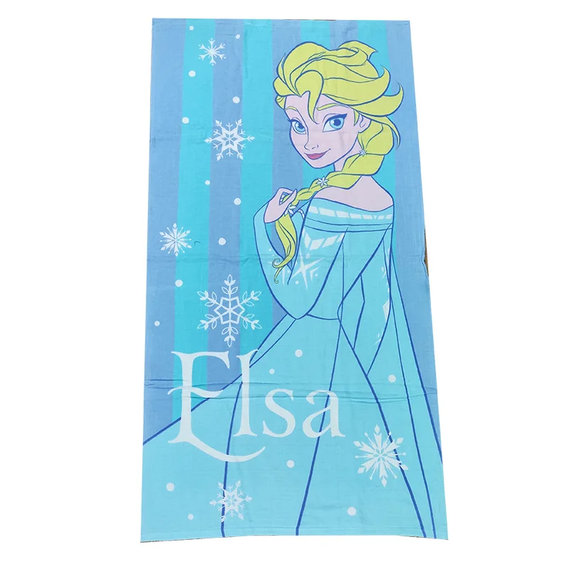 Frozen 4 Скидки, принцесса Дисней, Золушка, Белль, Рапунцель, клубный дом для девочек, детский пляж/бассейн/банное полотенце, хлопок, 75x150 см - Цвет: Frozen 4