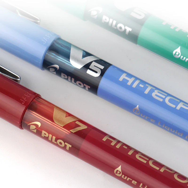 Японские чернильные ручки Pilot V5 7 шт./лот 0 5 мм цветов на выбор стандартная ручка