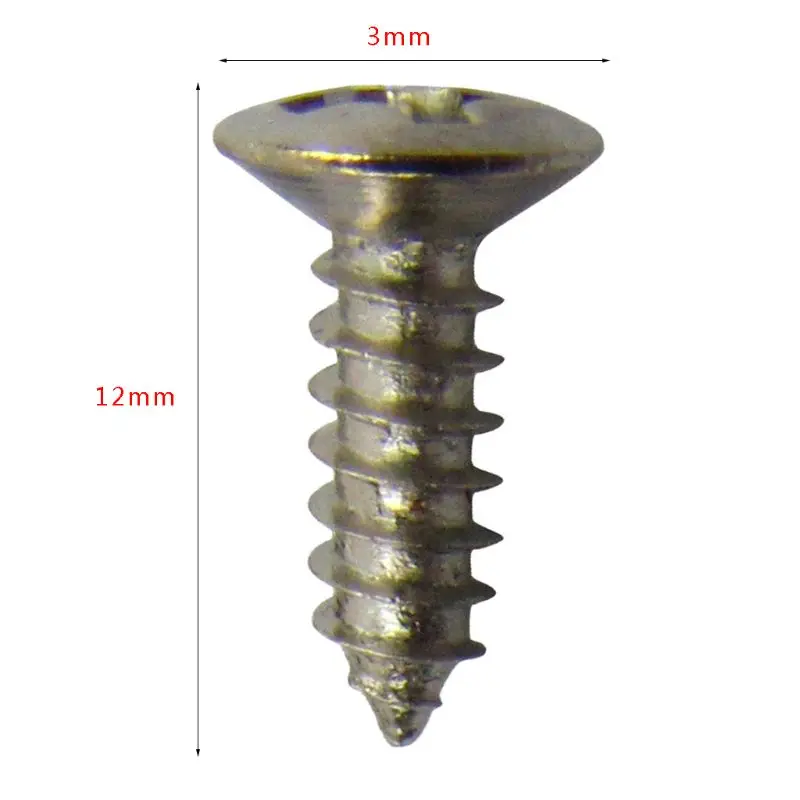 

50pcs Acoustic Guitar Electric Guitar Guard Screw Electric Bass Panel Screw Q1FF