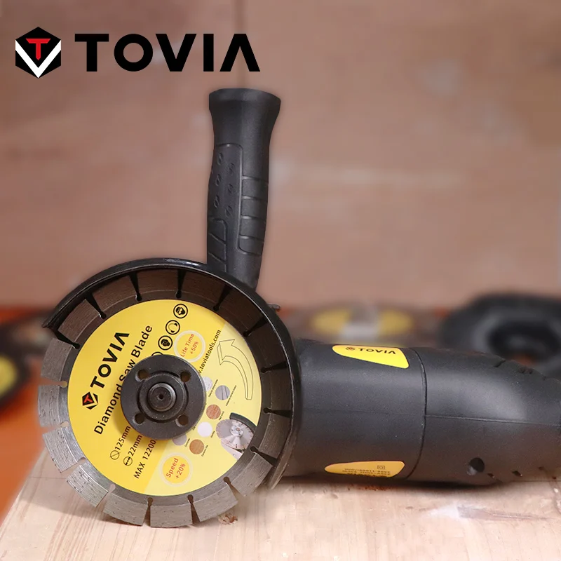 TOVIA Диск алмазный отрезной сегментный ф 125х22 2 мм. тонкий сухое резание MATRIX Professional