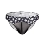 Трусы мужские, сетчатые, прозрачные, дышащие, с цветочным рисунком