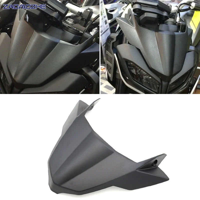 

For Yamaha MT09 MT-09 2017 2018 2019 motorcycle Front Fender Beak Cowl Protector ABS Windscreen Flyscreen Cover