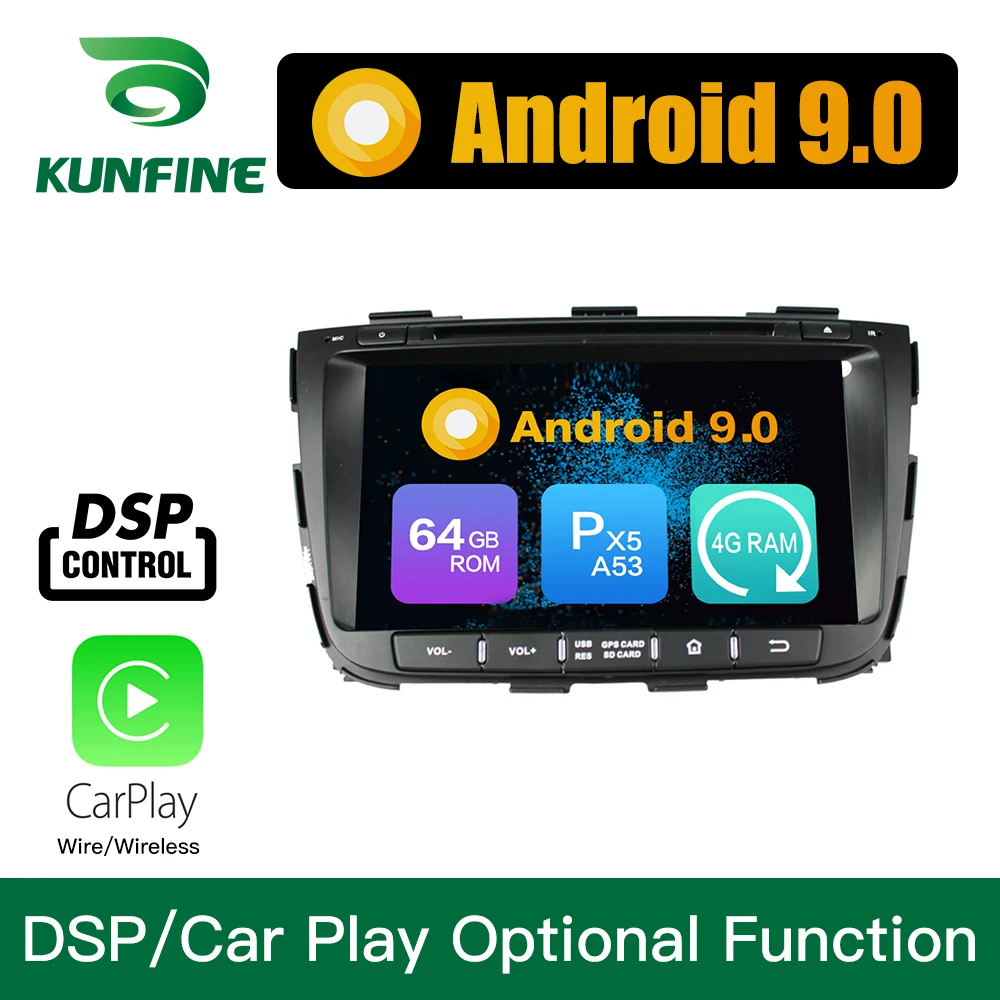 Android 9 0 Восьмиядерный 4 Гб ОЗУ 64 ПЗУ автомобильный DVD GPS мультимедийный плеер