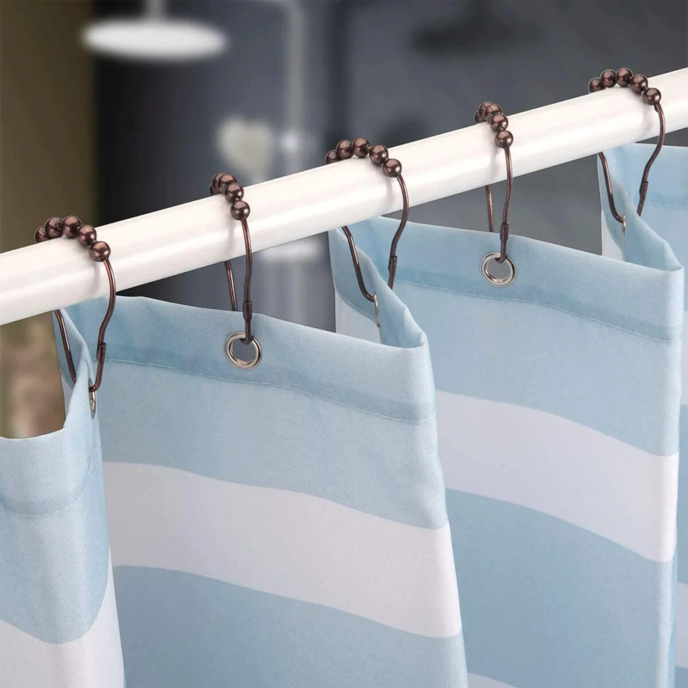 Крючки для занавески душа из нержавеющей стали 12 шт. гладкие крючки душевой