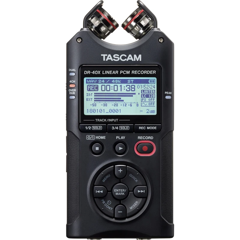 Новый Популярный оригинальный ручной цифровой диктофон Tascam DR 40X ручка для