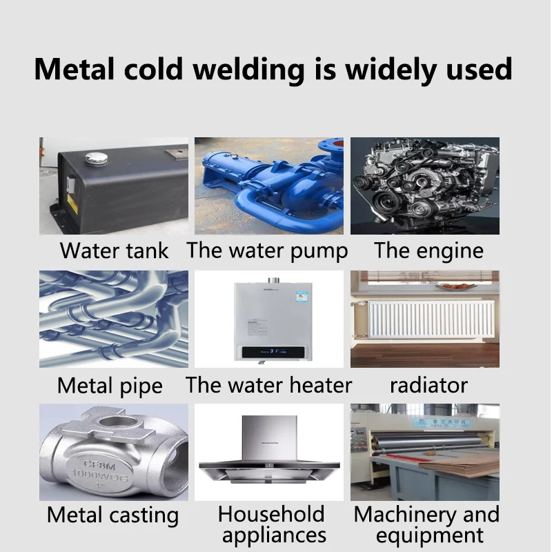 

2Pcs A+B glue Repair Glue Repair Industrial Adhesive Steel Metal Glass Ceramics Welding Wall Repairing Leakage Plugging Glue