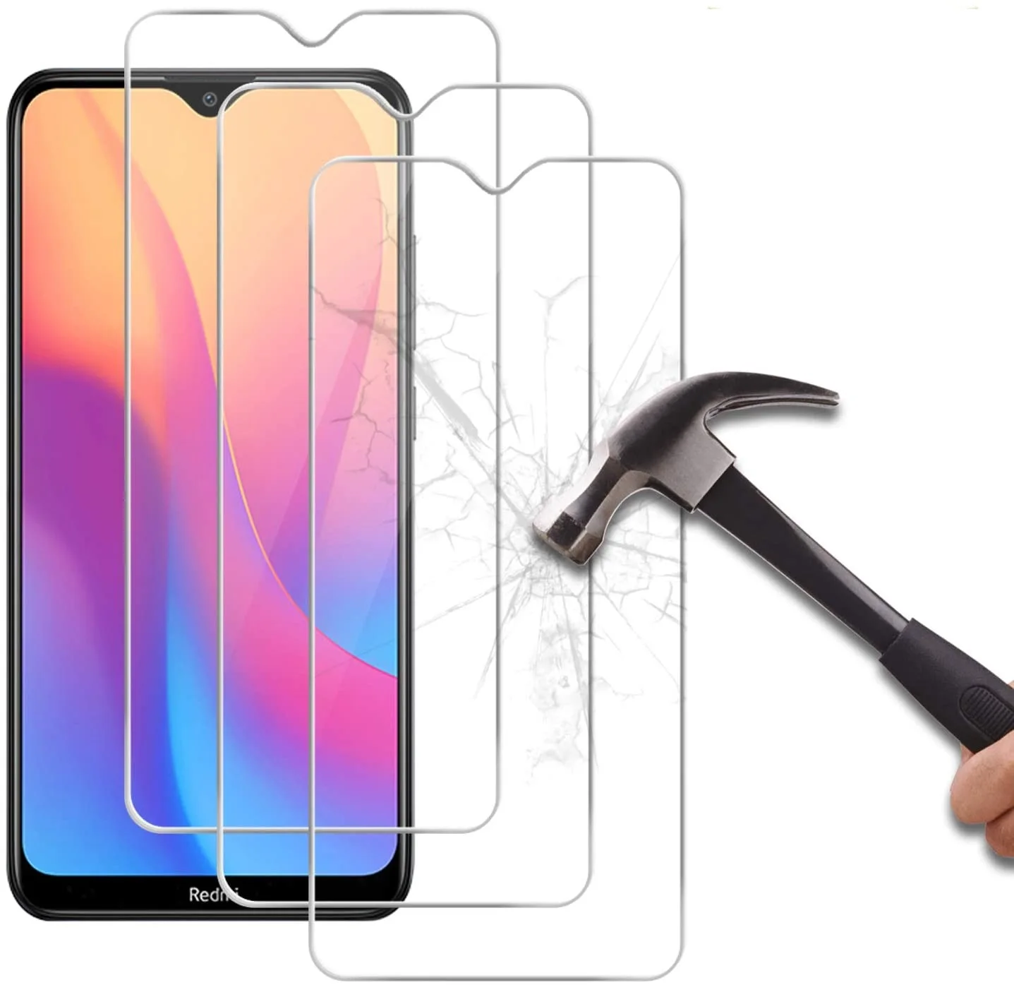 

Защитное стекло для Xiaomi Redmi 7, 8, 9, 7A, 8A, 9A, закаленное, 15D