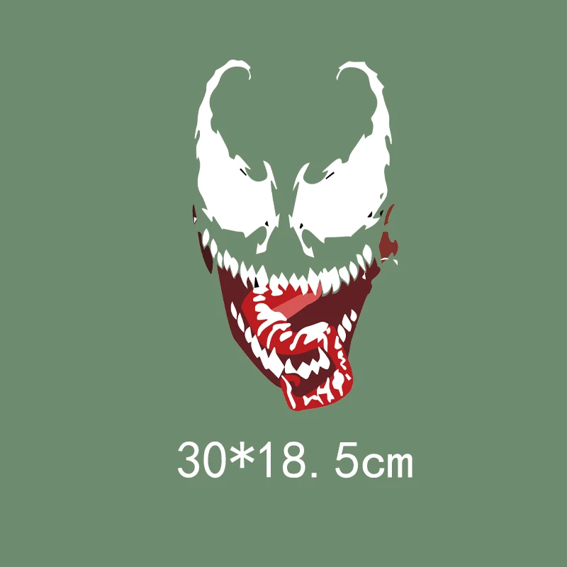 Iron on Patches Set for Fashion Clothing DIY T-shirt Applique Heat Transfer Vinyl Grimace Cartoon Patch Stickers Thermal Press G | Дом и сад