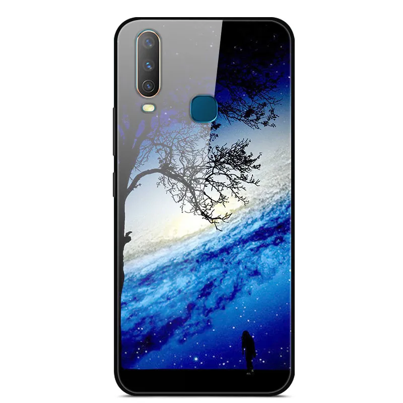 17 ДЛЯ VIVO Y17 чехол из закаленного стекла с изображением планеты космос, чехол из стекла для Vivo Y17 Y 17 VivoY17 1902, чехол для Vivo Y3 Y12 Y15 - Цвет: 17