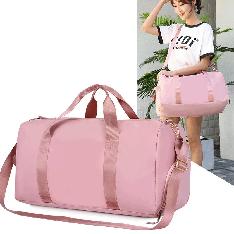 

Fashion large travel bag female cabin tote shoulder bag dnylon nylon water weekend gym bag female Multifunctional shoulder bag