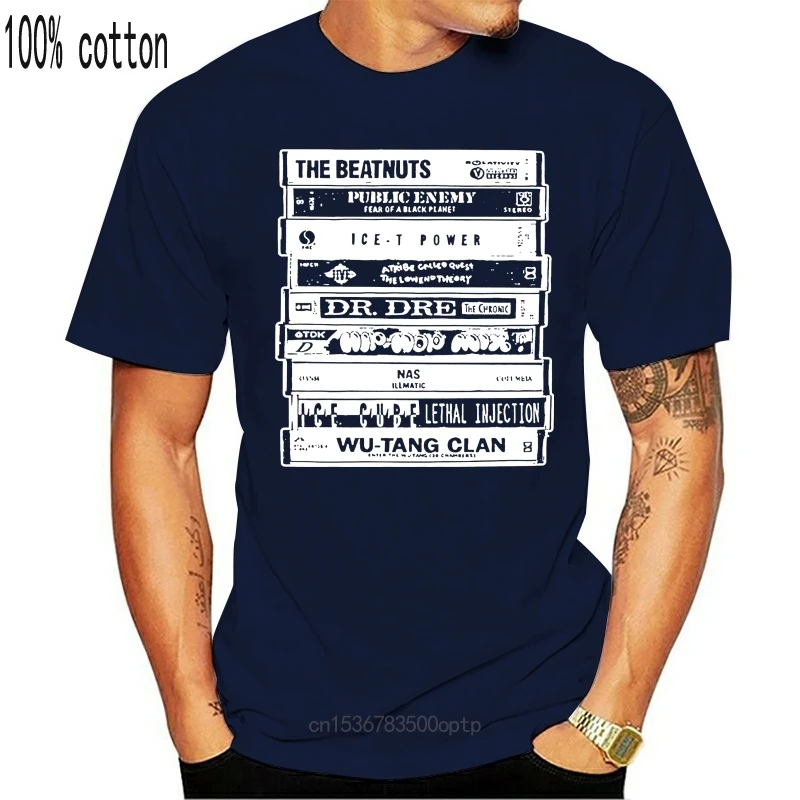 В Стиле Хип хоп исполнителей кассеты Old School рэп мужские хлопковые T Shirt2021 модная