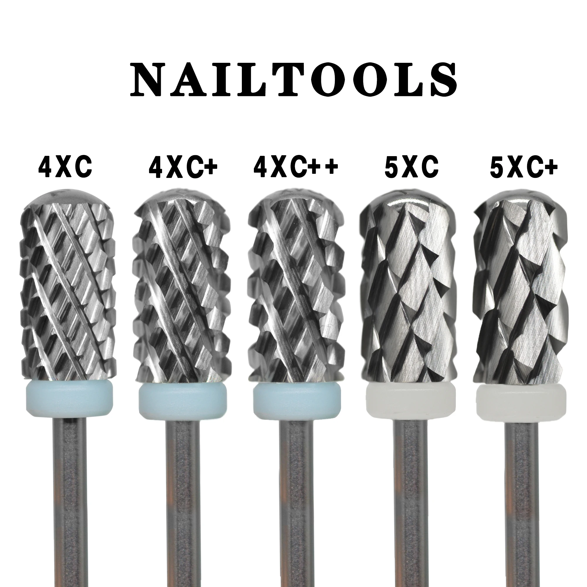 Nailtools 6.6 Large Round Top Barrel Safety 4Xc 5Xc Polvere Acrilica Originale Immersione Killer Remover Punte Da Trapano Per Unghie Più Forti