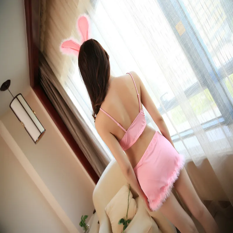 2020 горячая Распродажа женское бельё с кроликом Косплэй порно форма перья Ночная