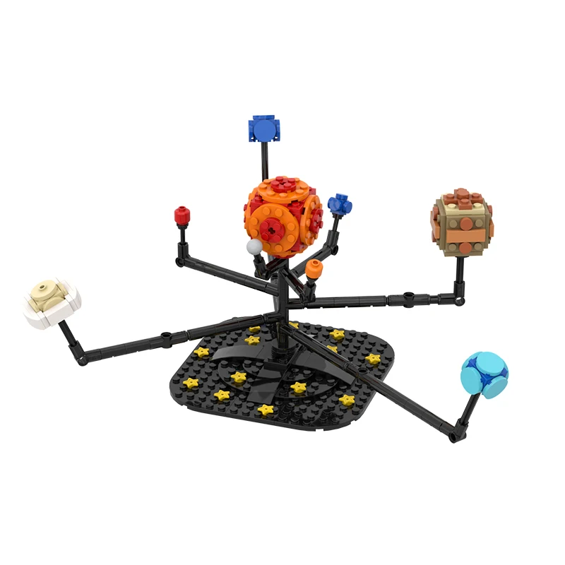 

MOC Eight Planets Model Building Blocks Earth Moon Mars Sets Mini Bricks Creativity Educational Kid Toys for Children Gifts