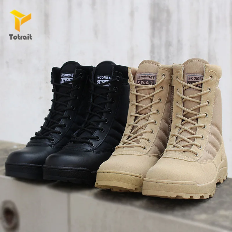 Мужские тактические ботинки для пустыни водонепроницаемые кроссовки активного