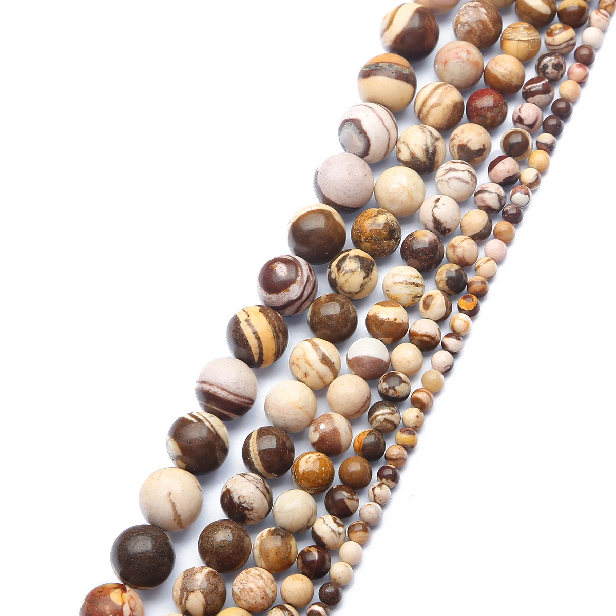 Натуральная австралийская камень &quotЗебра&quot бусины для ожерелий и браслетов