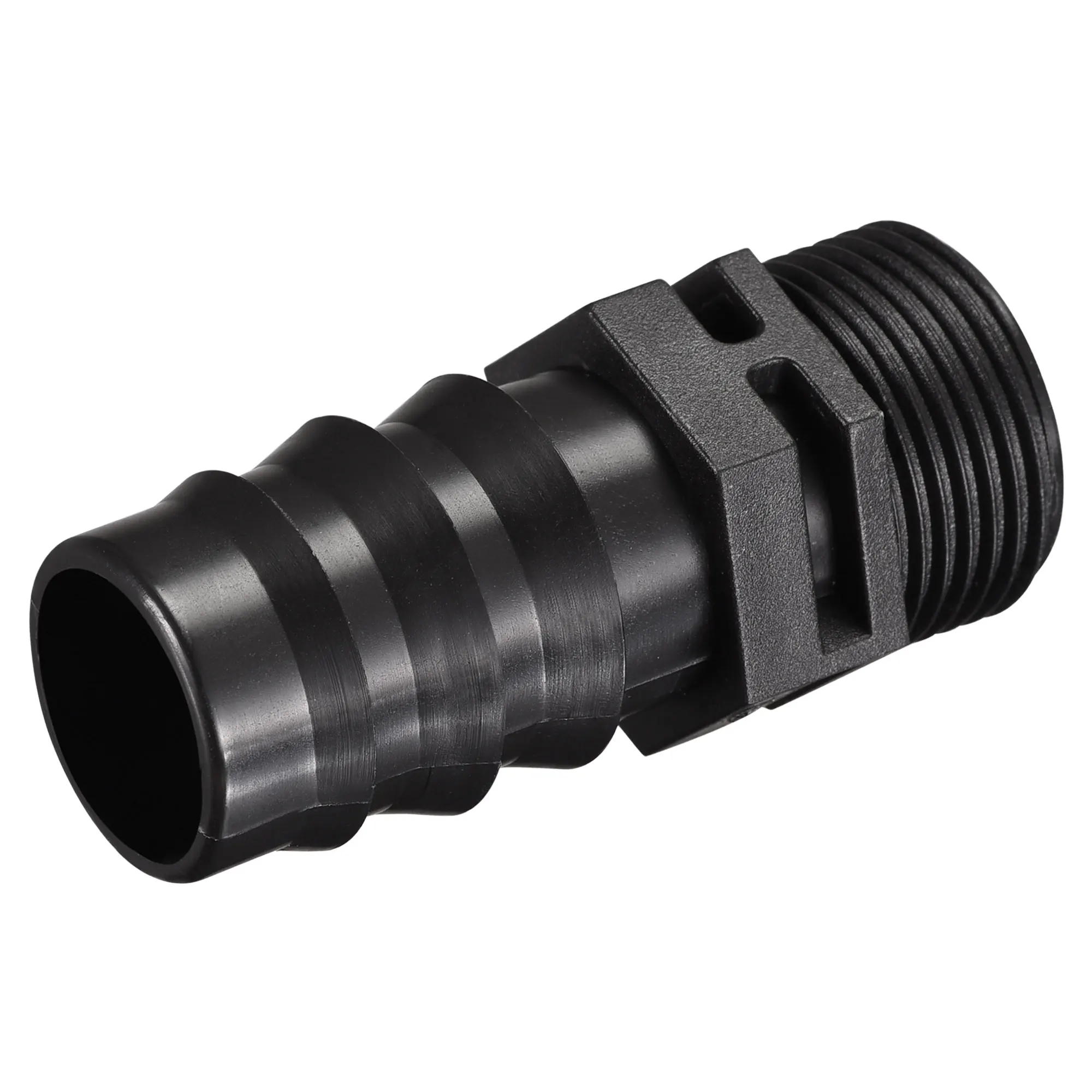

Uxcell Barb Irrigation Fittings 25mm Barbed to G3/4 Male Thread Plastic for 1 Inch Inner Dia Hose Black 8 Pcs