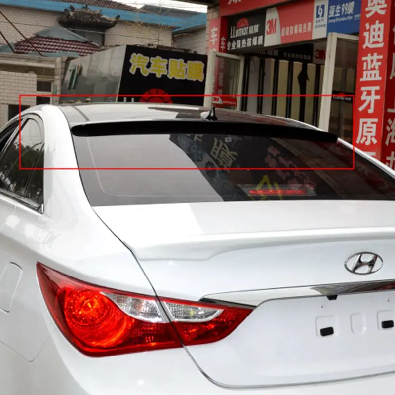 

Different Colors Painted ABS sports Car Rear Roof Spoiler Wing For Hyundai Sonata 2011-2014, no drilling needed