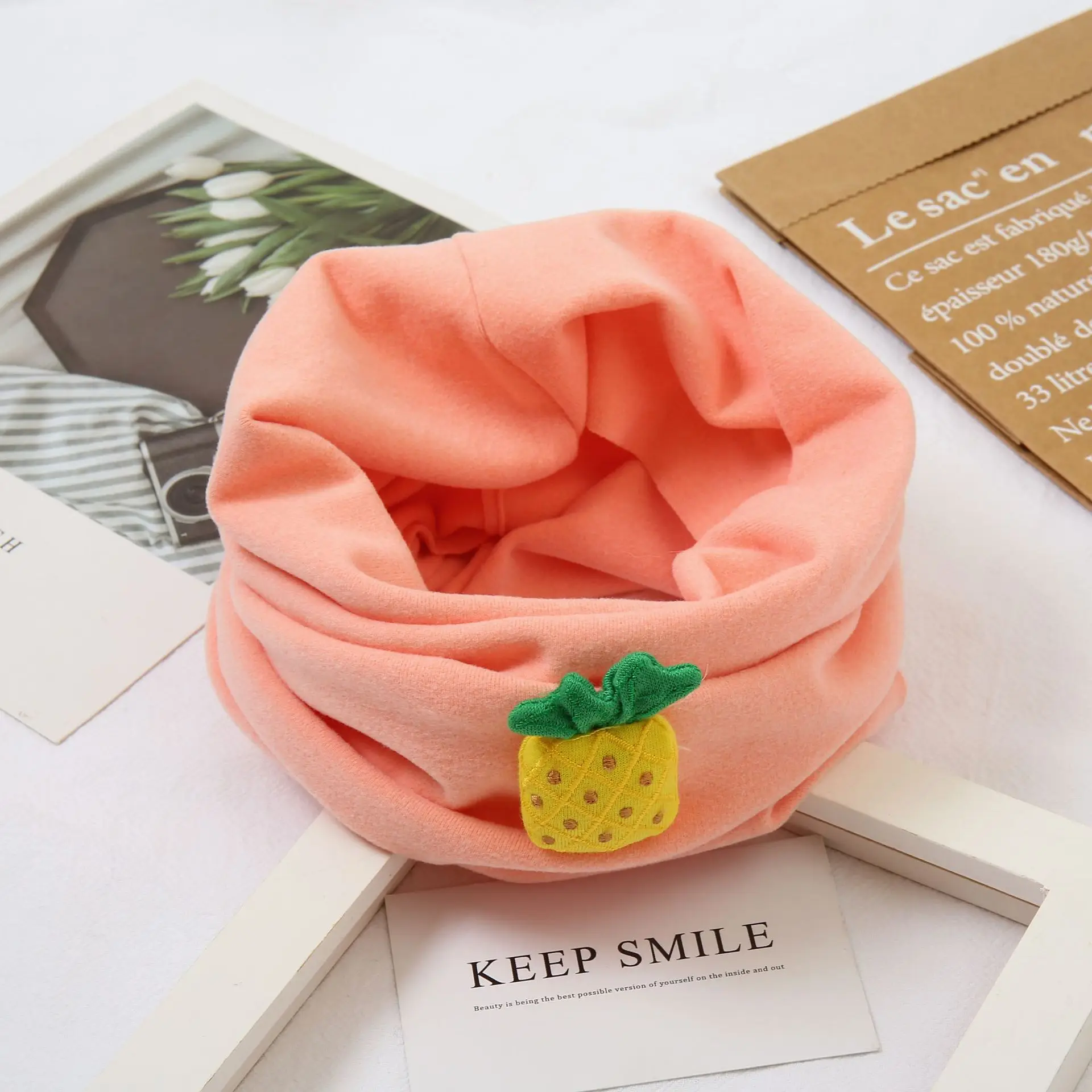 

Cotton Baby Neck Autumn Winter Soft Cartoon Scarf For Boys And Girls Children Windproof Fashion Warm Neck Collar
