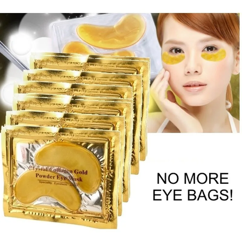10Pcs= 5 Pairs Collagen Gold Eye Mask Patch Face Patches for the Eyes Crystal Masks Anti Dark Circle Eyelid Patch| |