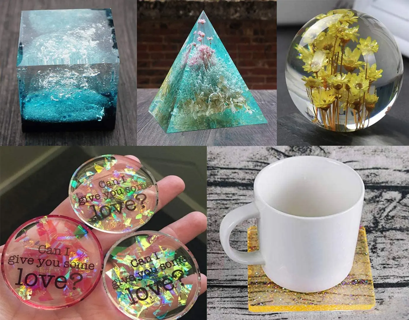 Форма для литья из силиконовой смолы кубик-Сфера квадратные круглые формы