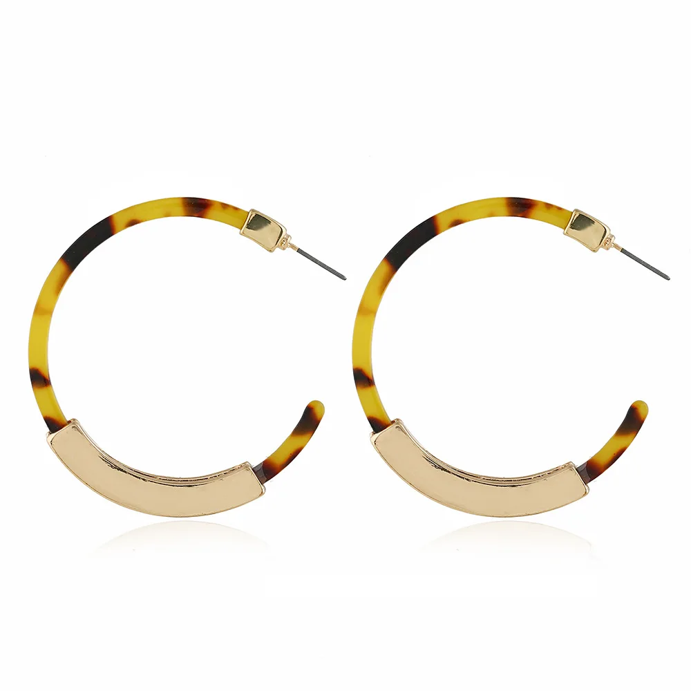 

Новинка 2022, модные украшения, простые серьги из акрилового сплава, кристалл от Swarovski, 2 цвета, подарок для женщин